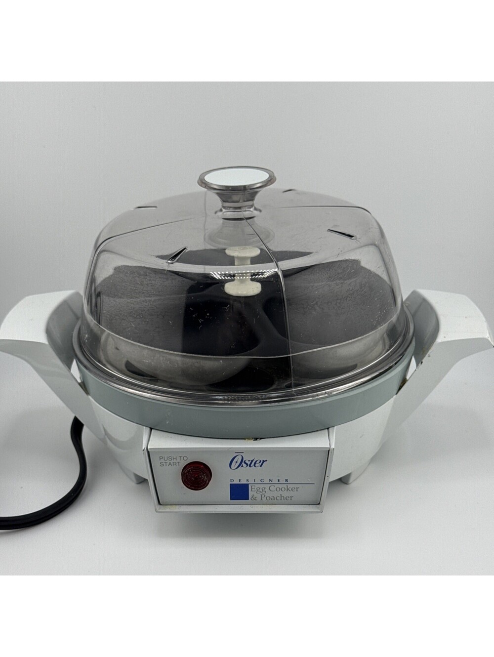 Vintage Oster Designer Electric Egg Cooker & Poacher Model 580-20B Tested Works